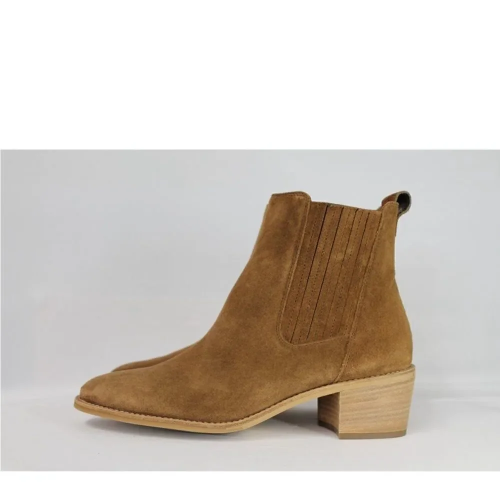 NWT PAUL GREEN SANTE BOOTIE SOFT SUEDE ZIP UP 4.5 US 7